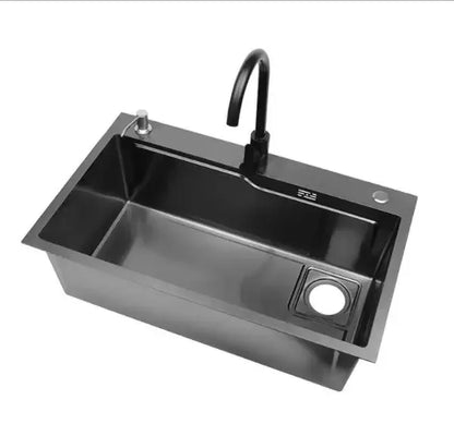 Stainless Steel Kitchen Sink Household Large Single Slot Wash Dish and Wash Vegetables Basin Multifunctional Undermount Basin