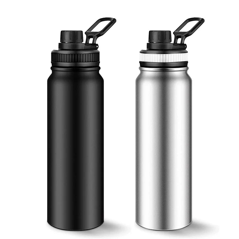 UPORS Stainless Steel Sport Water Bottle 600ml/800ml Large Capacity Double Wall Vacuum Insulated Tumbler Portable Thermos Bottle.