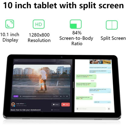 Type-C 10.1 INCH Android 11 T2050B 3G/ 4G Phone Call Tablet PC RAM 2GB DDR 64GB ROM UMS312 Quad-Core WIFI Dual Camera WIFI SIM.