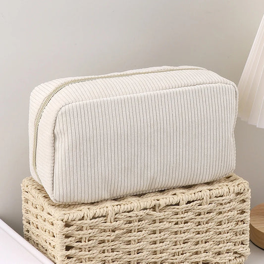 Cord-Federmäppchen, großes Fassungsvermögen, Federmäppchen, Schreibwaren, einfarbig, Trousse, Kawaii, Kalemlik, Schulbedarf, Federmäppchen.