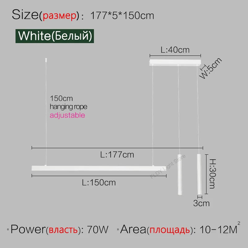 Esszimmerlampe Küchenleuchten Wort lange Restaurant Kronleuchter moderne minimalistische Bürolampen Nordic Bar Insel Kronleuchter