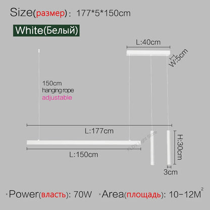 Esszimmerlampe Küchenleuchten Wort lange Restaurant Kronleuchter moderne minimalistische Bürolampen Nordic Bar Insel Kronleuchter