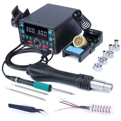YIHUA T12 Lötkolben Station Kit Schnelle Heizung Schweißen Für SMD PCB Reparatur Werkzeuge Elektronische Auto-schlaf Hor Air rework Station