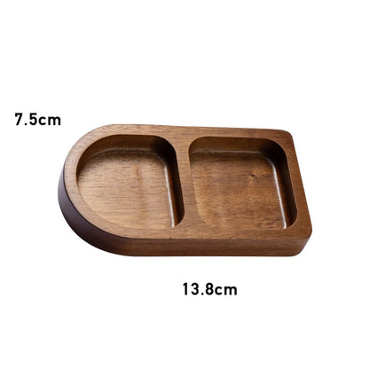 Acacia Wood Multipurpose Food Display Tray, Segmented Serving Platter for Kitchen Use, Snacks, Desserts Tray Home Decor.