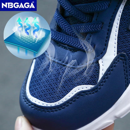 Children Sport Shoes Boys Fashion Mesh Breathable Casual Sneakers Lightweight Running Shoes Comfort.