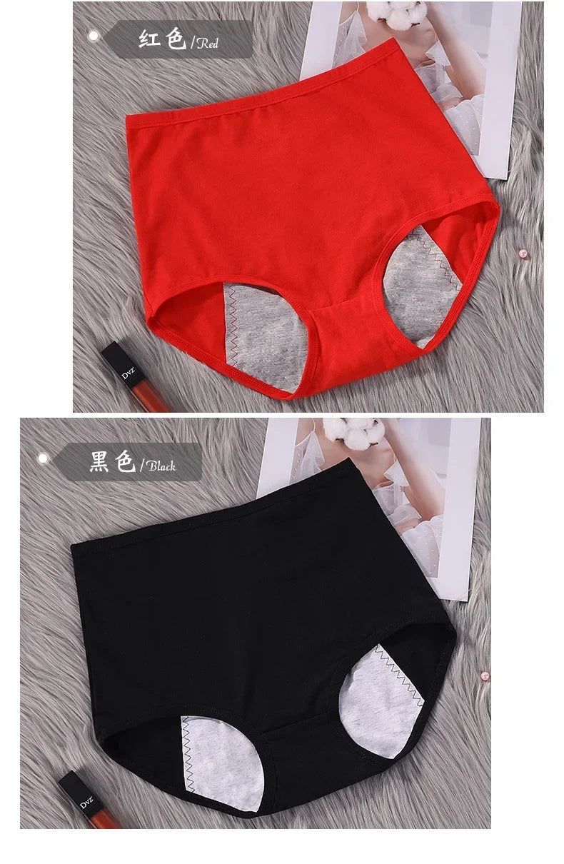 Cotton Physiological Period Leak Proof Menstrual Panties Women Breathable Soft Underwear Sexy Breifs Female Intimates.