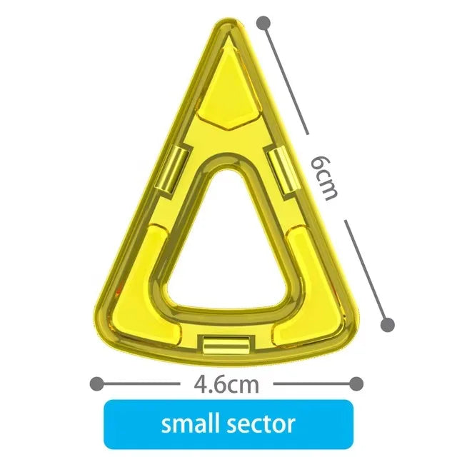 1pcs Big Size Magnetic Designer Magnet Building Blocks Accessories Educational Model Constructor Toys For Children Gifts