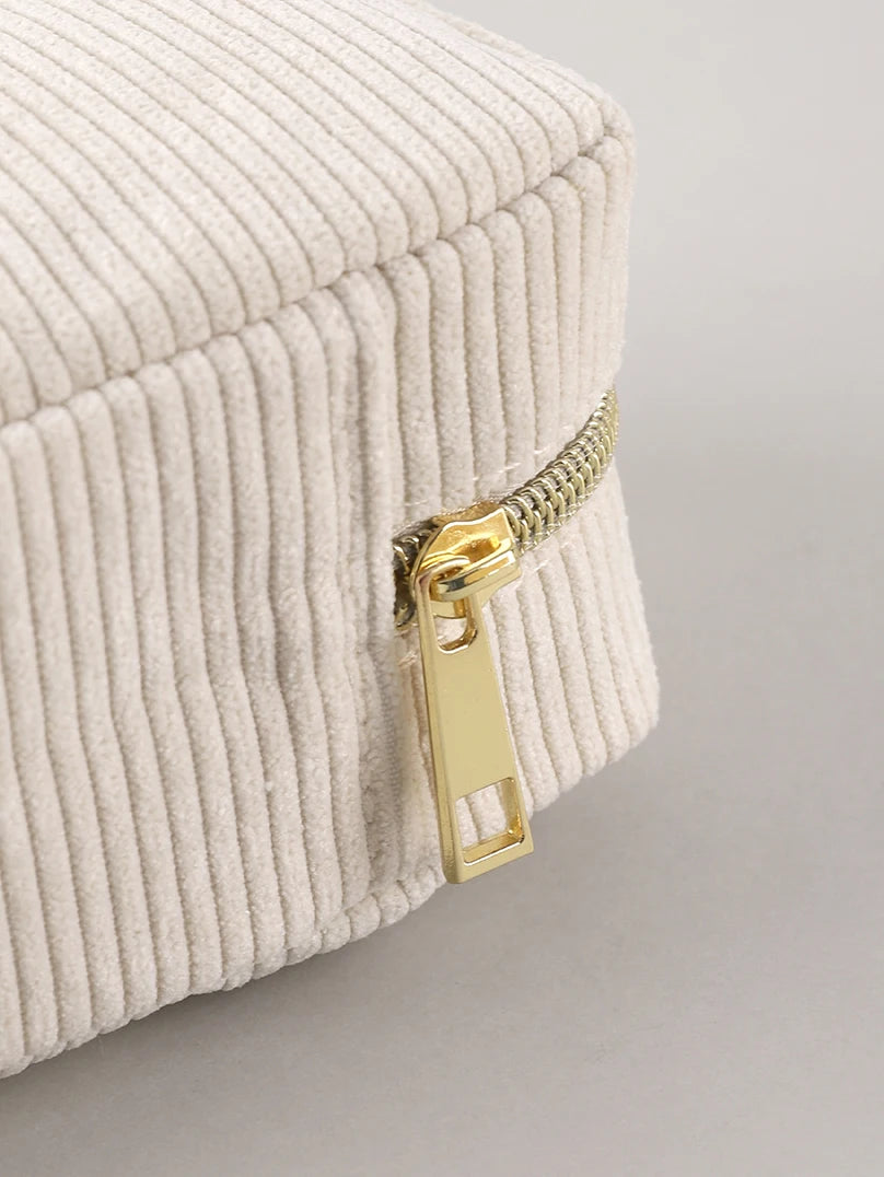 Cord-Federmäppchen, großes Fassungsvermögen, Federmäppchen, Schreibwaren, einfarbig, Trousse, Kawaii, Kalemlik, Schulbedarf, Federmäppchen.