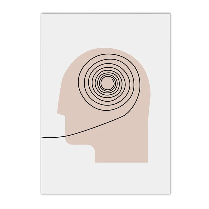 Psychology Therapy Poster Canvas Painting Consultant Office Wall Art Print Cloth Office Room Decoration Gifts Minimalist Picture.