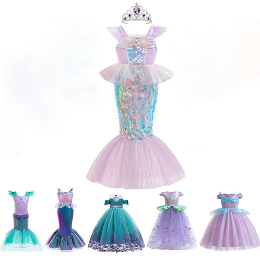 Pailletten Mädchen Party Kleider Meerjungfrau Mottoparty Prinzessin Kleid Performance Kostüm Kinder Geburtstag Geschenke Kleider für Mädchen Abschlussball.