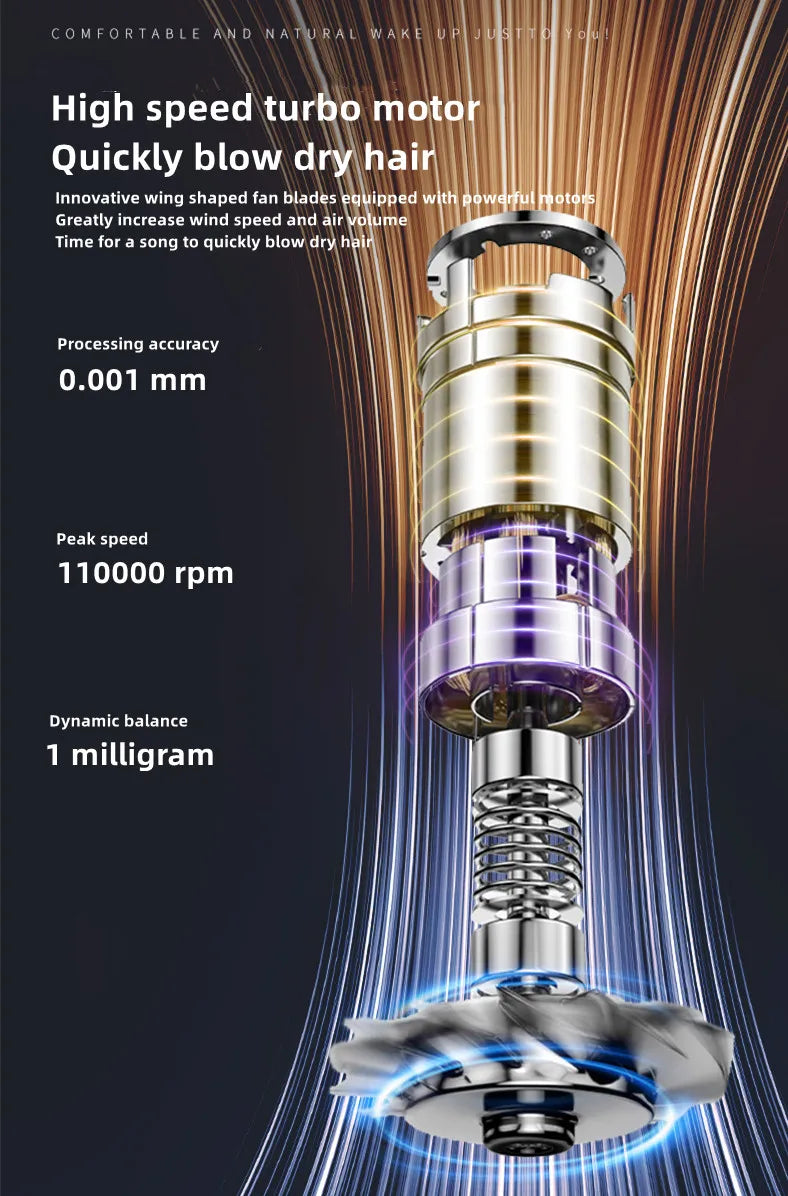 Hot Selling High-Speed Hair Dryer 2400W High-Power Silent Constant Temperature Hair Care Home Hair Salon Hammer Hair Dryer