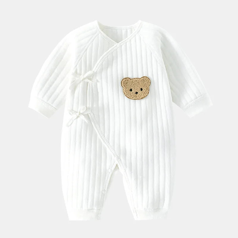 Jungen Mädchen Body Neugeborenen Winter Onesie Kleidung Baumwolle Kleinkind Hause Tragen 0-6M Verdickte Frühling und Herbst Kleidung