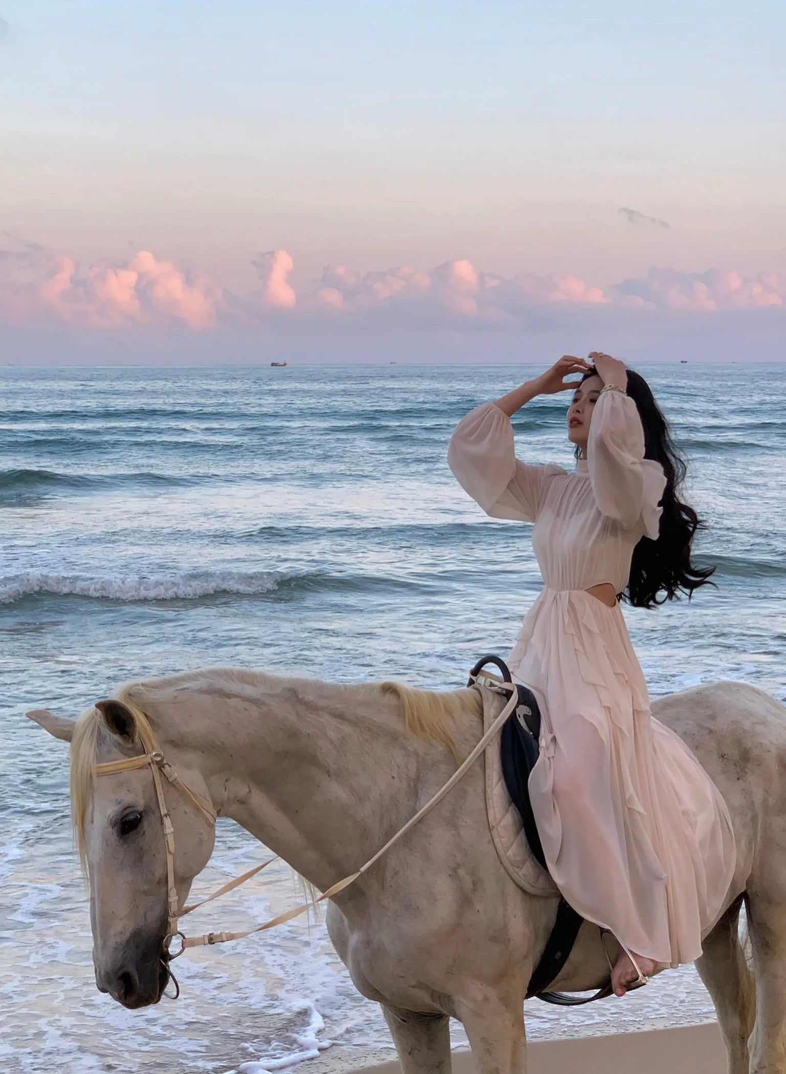 Strand Stil Chiffon Y2k Mini Kleid Büro Dame Casual Langarm Elegante Einteilige Kleid Koreanische Mode Kleidung Sommer 2023.