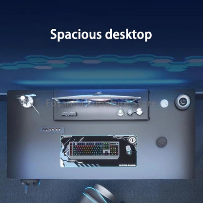 Kompaktes Büro-Schreibtisch- und Stuhl-Set, ergonomischer Computer-Stuhl aus Netzstoff, Tisch zum Spielen, Schreiben, moderne Wohnmöbel, Schreibtische, Stühle-Sets