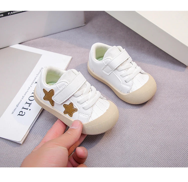 Toddler Kids Running Shoes Soft Sole Comfortable Baby Walking Shoes Toes Capped 2025 Fashion Boys Girls Casual Shoes Size 18-29.