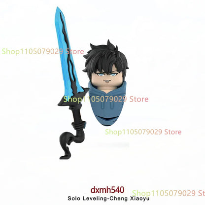 WM6220 WM6221 Anime Cartoon TV Toy Sung Jin Woo Solo Leveling Man S Hunter Level Up Building Blocks for Kids Collect Toys Gift.