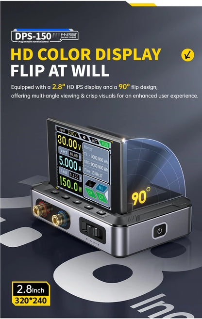 FNIRSI DPS-150 Laboratory DC Power Supply CNC Adjustable 30V 5A Digit Display Mini Portable Regulator Switching Power Supply.