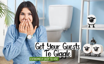 Niedlicher Tier-Toilettenpapierhalter in Tierform, Toilettenpapierrollenhalter, freistehendes Badezimmer-Set für Zuhause, Badezimmer, Ständer