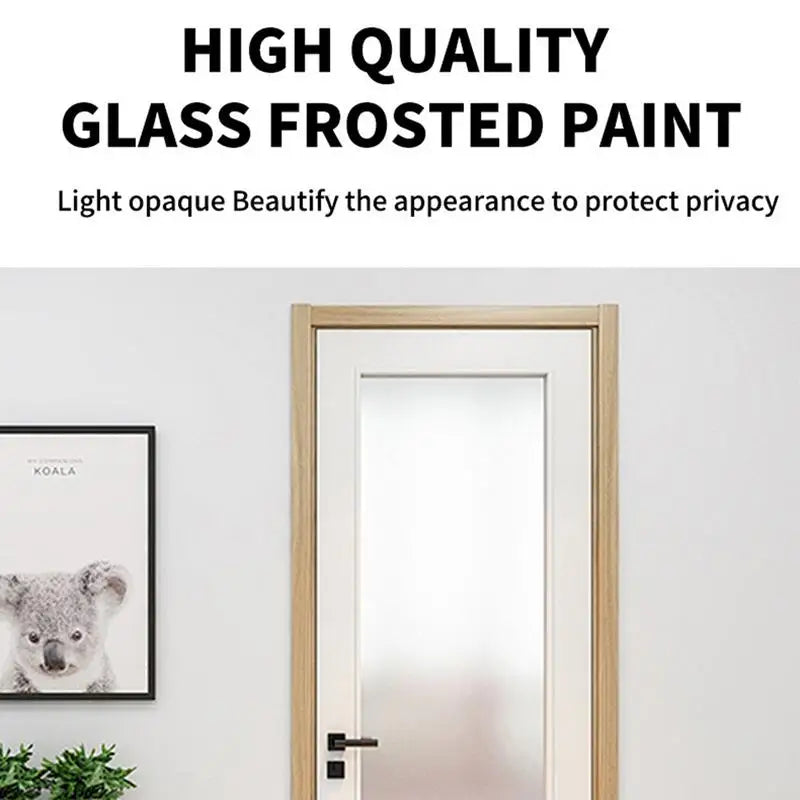 Frosted Window Paint 500g Waterproof Glass Paint Water-Based Paint for Window Bathroom Bedroom Living Room Kitchen Ceiling.