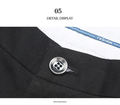 2024 neue 98% Baumwolle Casual Hosen Männer Kleidung der Klassischen Gerade Lose Hohe Taille Elastische Hose Männliche Marke Kleidung