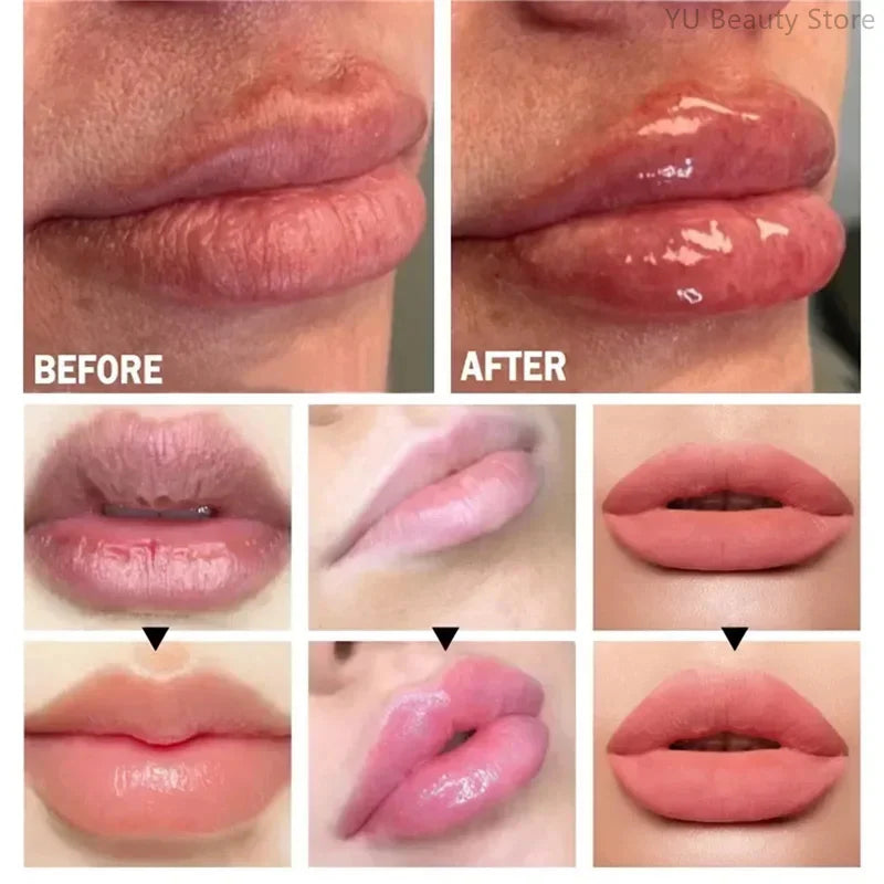 6 Colors Lip Plumping Gloss Instant Lip Plumper Extreme Volume Serum Oil Moisturizing Sexy Plump Lips Korean Makeup Products.