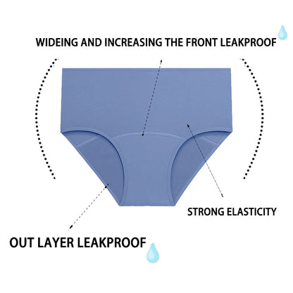 FINETOO Leak Proof Menstrual Panties Underwear Period Physiological Panty Women Waterproof Brief High Waist S-XL Female Lingerie.
