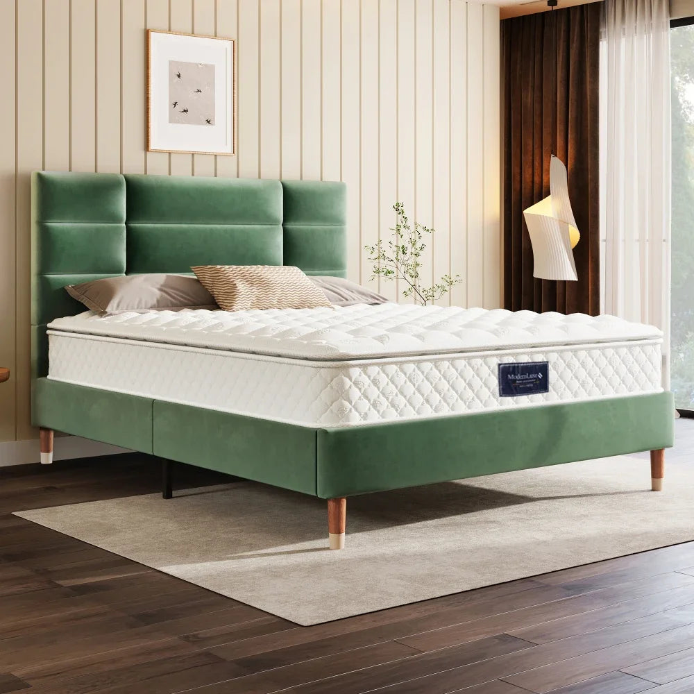 Federkernmatratze, 7 Zonen Kalschaummatratze, 140 x 200 cm, 100 % Oeko-Tex-Verschmutzung getestet, versteckte Mikrofaser-Referenztopping