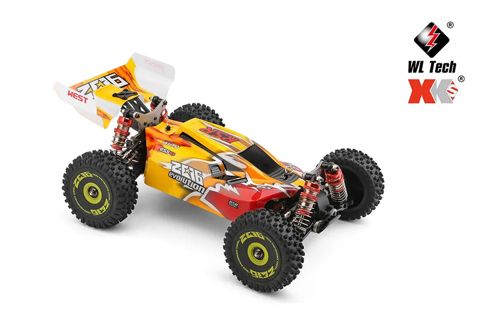 WLtoys 144010 144001 75KM/H 2.4G RC Car Brushless 4WD Electric High Speed Off-Road Remote Control Drift Toys for Children Racing.