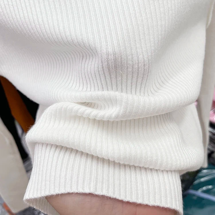 2025 weibliche Casual Pullover Herbst Winter Sexy Aushöhlen Frauen Pullover Schlank Vintage Jumper Weiche Warme Pull Gestrickte Pullover Tops