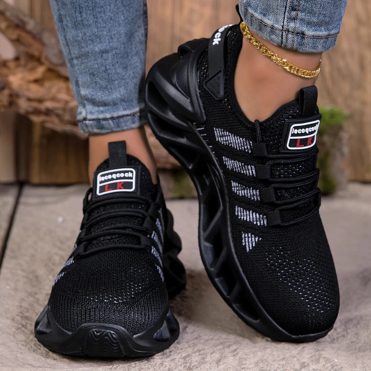 YRZL Unisex Running Shoes Men Women Lightweight Mesh Breathable Comfortable Flat Soft Tennis Shoes Summer Lace-up Sneakers Man.