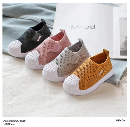 Children Casual Shoes Kids Sneakers for Toddlers Boys Girls Air Mesh Breathable Classic 2025 Spring Autumn Skate Shoes Anti-kick.