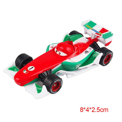 Disney Pixar Cars 2 3 Lightning McQueen Div Fritte Frank Mater Chick Hicks 1:55 Diecast Vehicle Metal Toy Car Kid Birthday Gift