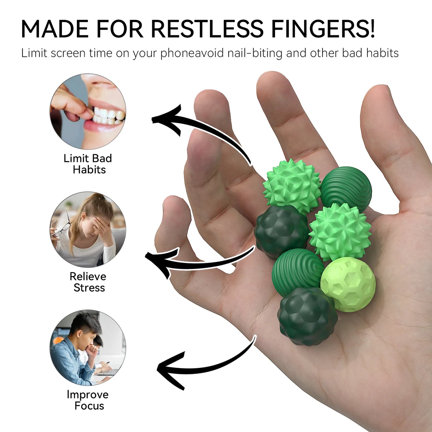 Magnetic Balls Fidget Toy,EDC Anti Stress Relief Toy Antistress Anxiety Sensory Magnet Fidgeting for Adult Kids Autism ADHD Gift.