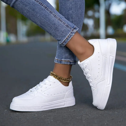 YRZL White Shoes Couple Sneaker Non Slip Running Shoes Soft Comfortable Tennis Sneaker for Men Women Athletic Jogging Shoes.