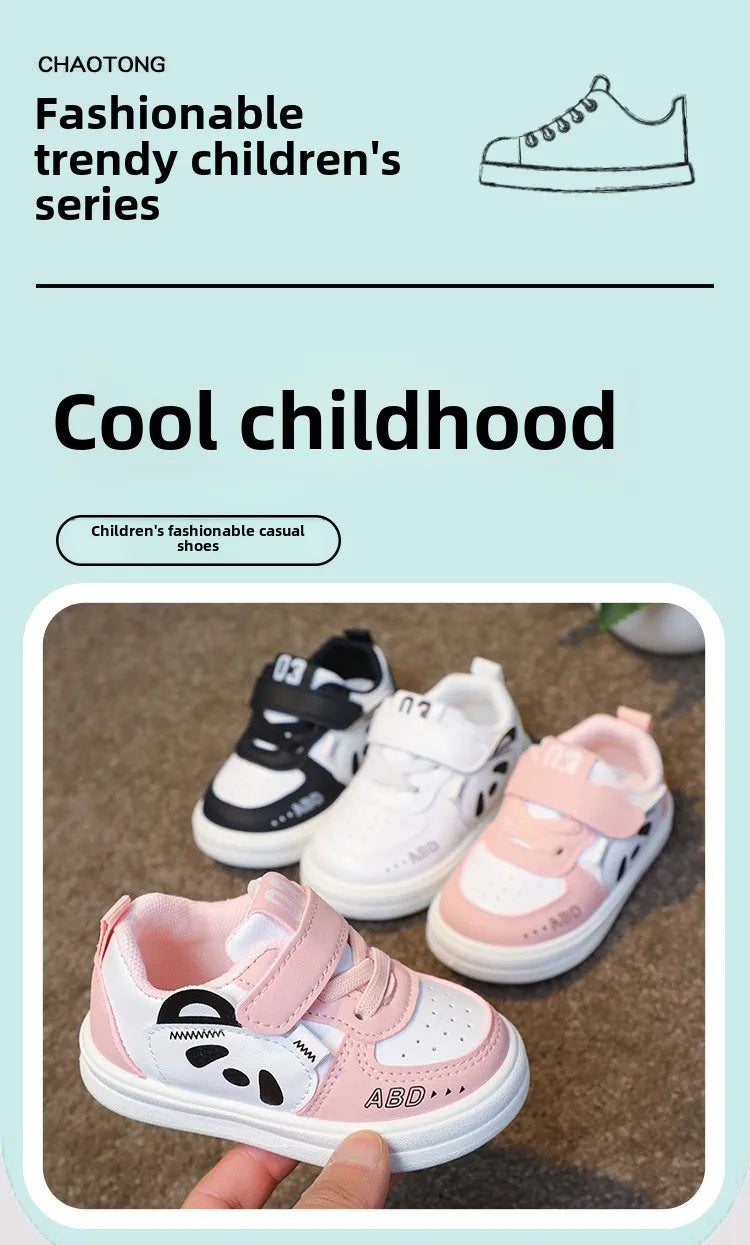 Kids Baby Sneakers Boys Girls Running Casual Footwear PU Leather Non-slip Toddler Kids Soft Comfortable Children Sports Footwear.
