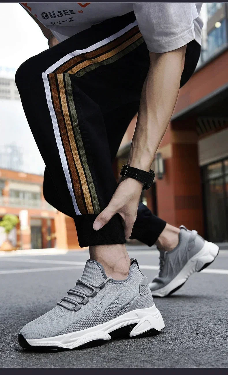 Zunehmende Herren-Turnschuhe, lässige Erhöhungsschuhe, 8 cm Höhenerhöhungsschuhe für den Sommer, atmungsaktive 6 cm Aufzugsschuhe.