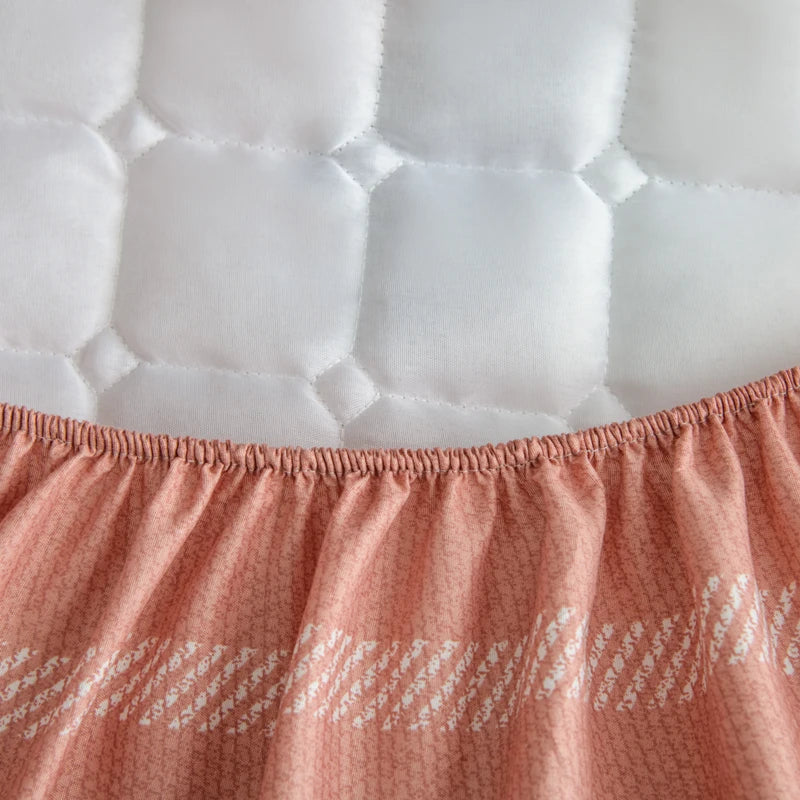 WOSTAR Thicken quilted mattress protector cover couple luxury double bed elastic fitted sheet style king size protection pad 180.