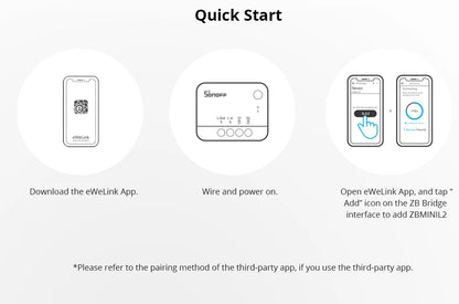 SONOFF ZBminiL2 ZigBee Smart Switch mit eWeLink APP Sprachsteuerung von Yandex Alice Alexa Google Home Assistant Salute Smart Home.