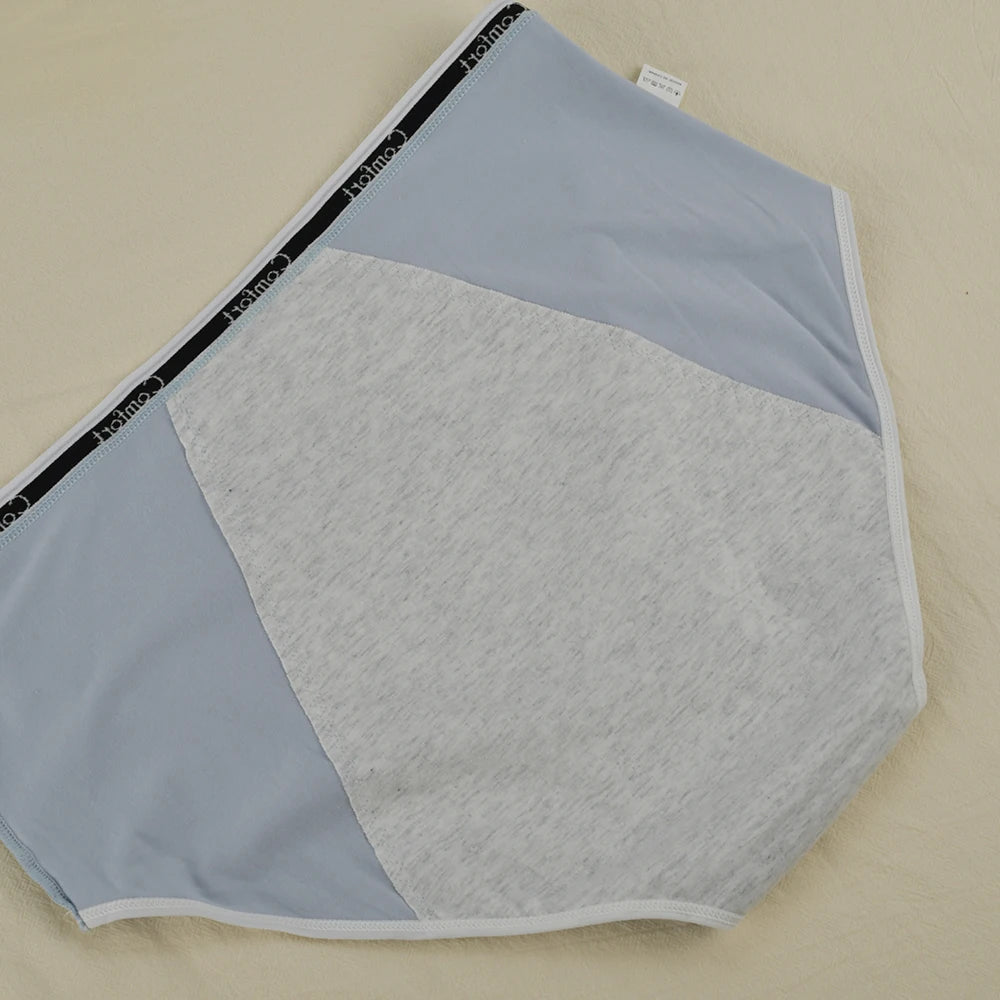 ‌1pc Women's Maternity Menstrual Panties Anti-Side Leakage High Waist Cotton Physiological Period Underwear for Ladies‌ 40-100kg.