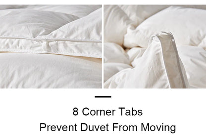 Goodnight Kiss 100% White Duck Down Comforter Lightweight Spring Autumn Blanket Quilt Soft Luxury Warm Winter Duvet Insert.