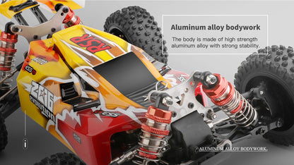 WLtoys 144010 144001 75KM/H 2.4G RC Car Brushless 4WD Electric High Speed Off-Road Remote Control Drift Toys for Children Racing.