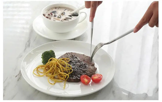 8 inch, plain white bone china vintage round deep plates, white ceramic tray, japanese style, dinner serving plate.