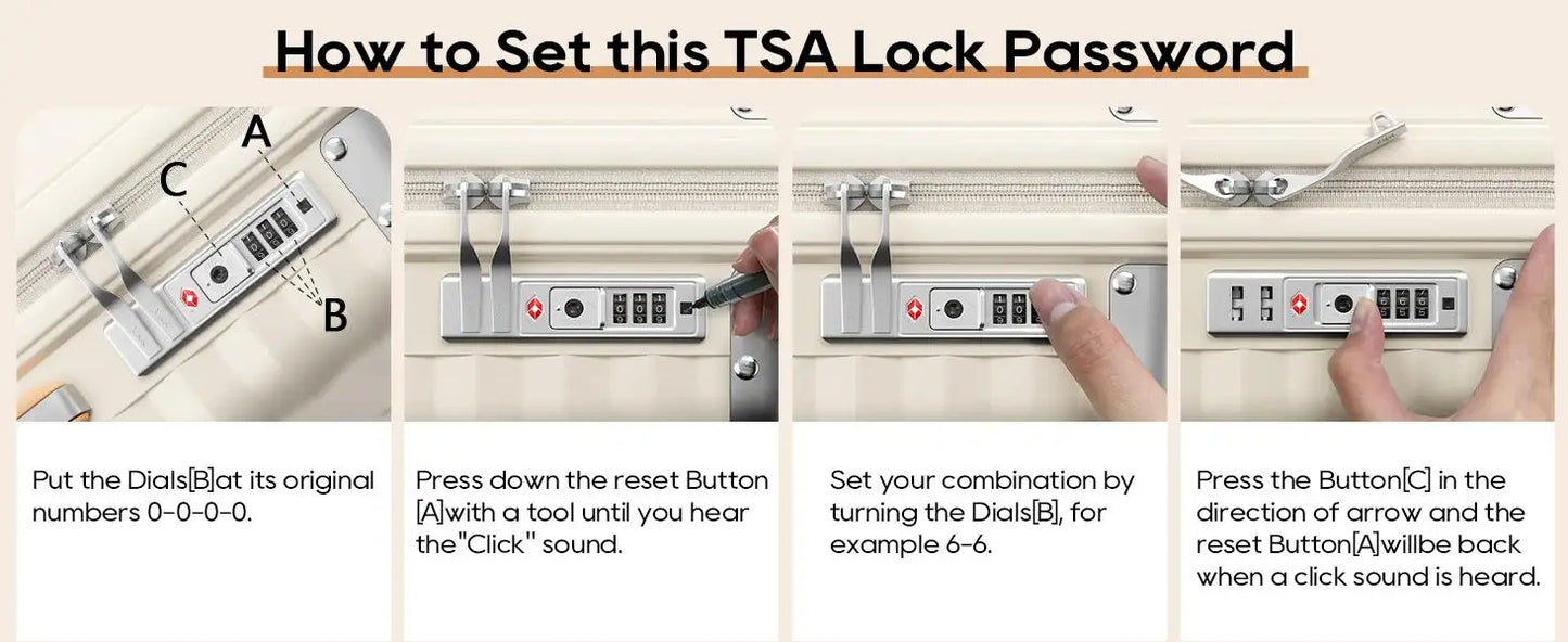 20-Zoll-Handgepäckkoffer, langlebig, leicht, TSA-Schloss, Spinner Wheels.