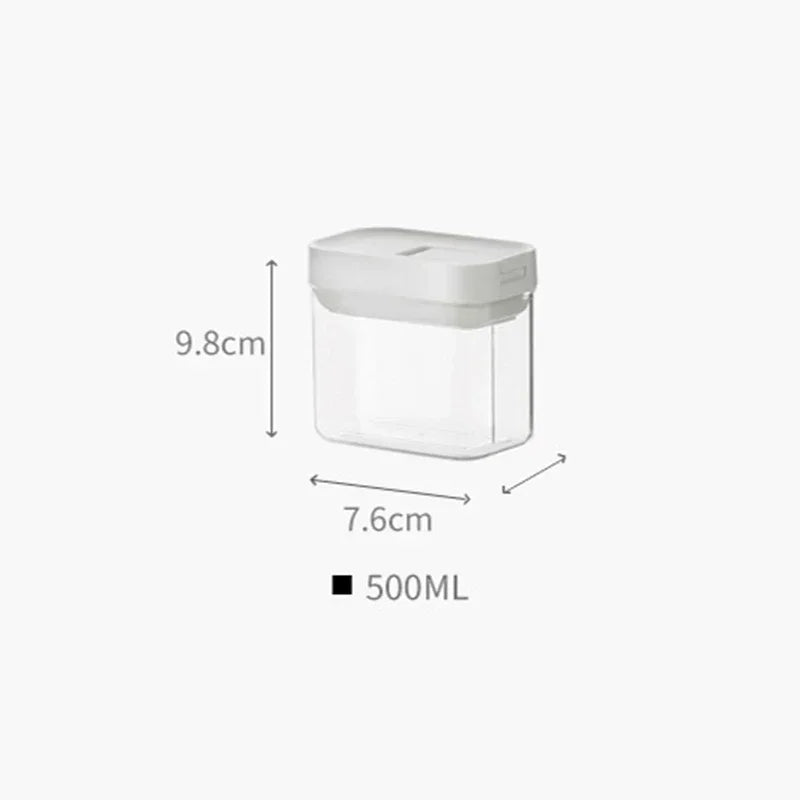 Pasta Storage Box Transparent Plastic Grain Seal Tank Spaghetti Storage Container Moisture-Proof Snack Jar Kitchen Food Tank.