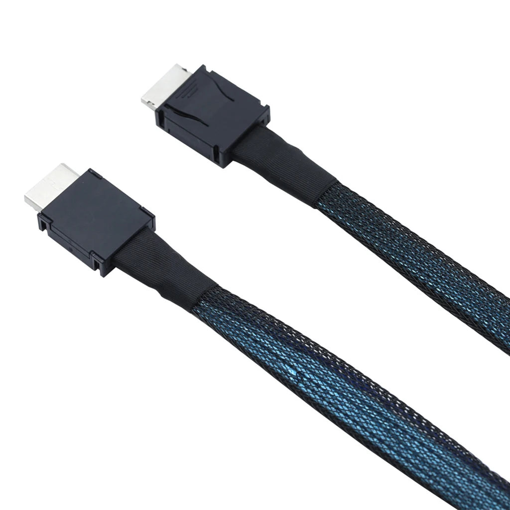 PCIE Oculink SFF 8611 4I To MINI SAS SFF-8611 4I Server Super Speed Cable Data Extension Cable Male To Male Data Transfer Line.