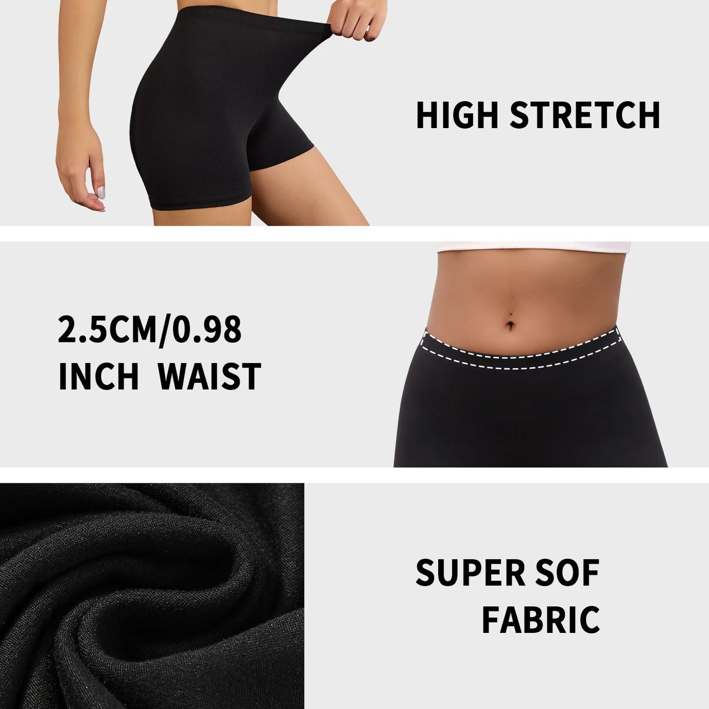 High Elasticity Sports Shorts Biker Shorts For Women Super Soft No See Yoga Running Push Up Gym  Fitness Women's Activewear.