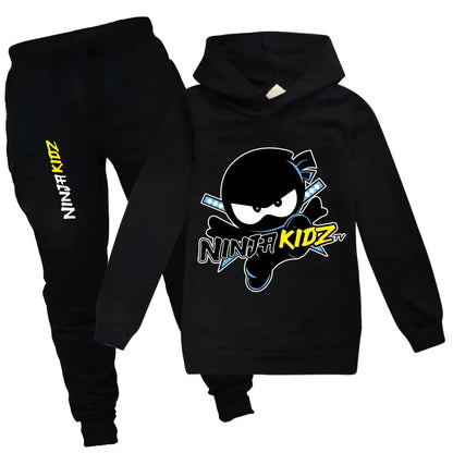 Ninja Boys Clothing Set Spring Autumn Fashion Hoodies Tracksuit NINJA KIDZ Hooded T-Shirt Suit Children Kid Girl Sweatshirt.