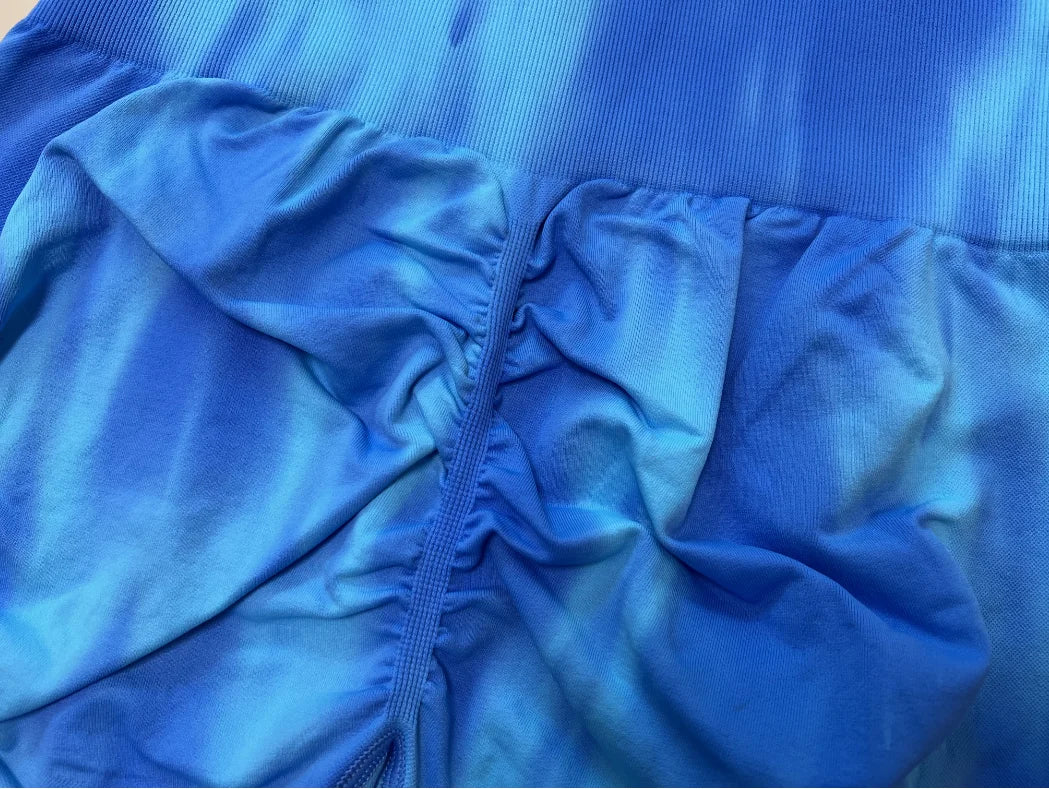 New Tie Dyed High Waist Gym Leggings Push Up Scrunch Seamless Thick Sports Pants Elastic Soft Yoga Workout Leggins Women.