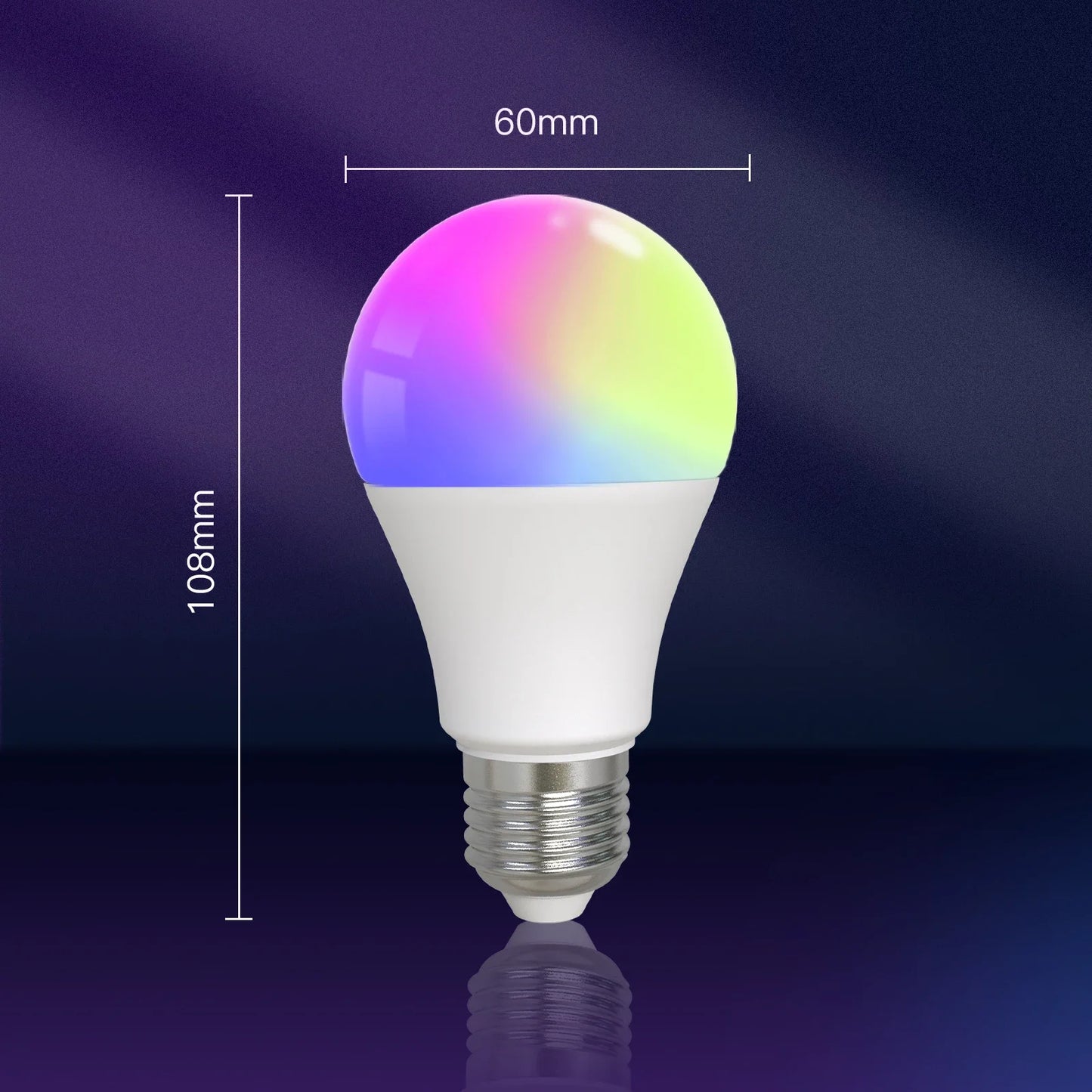 MOES Smart Bluetooth Led-lampe Dimmbare Licht lampe 9W E27 TUYA Lampen Party Licht Farbe Einstellbare Dimmer Alexa google stimme