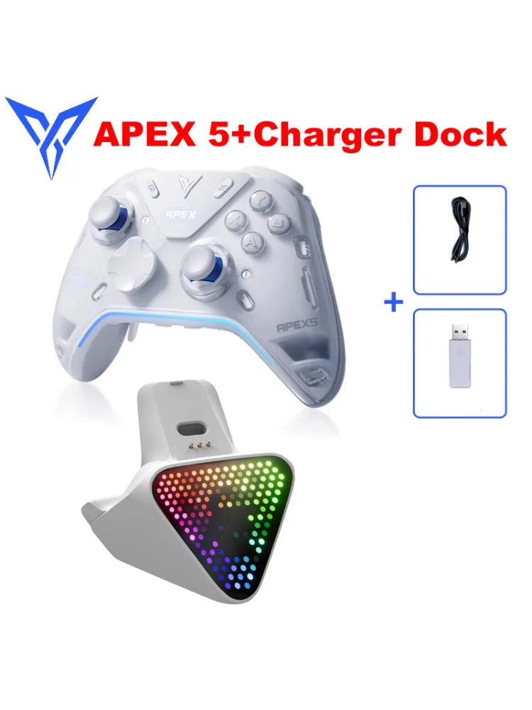 Official Global Version Flydigi APEX 5 Elite Gamepad With Charger Dock Bluetooth Gaming Controller For PC/Switch/Mobile/TV.